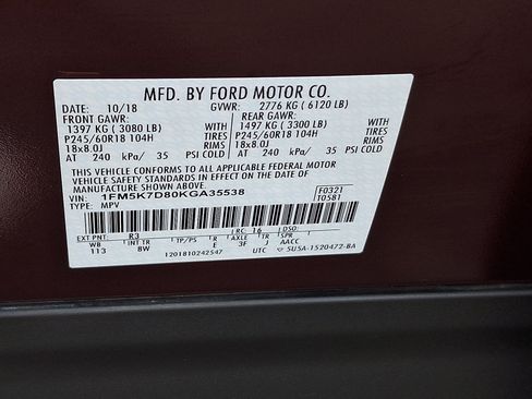 Used 2019 Ford Explorer XLT FWD image 25