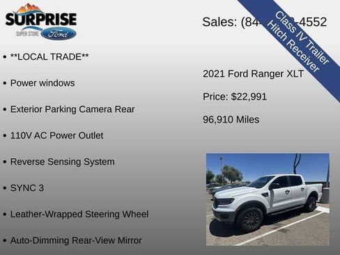 Used 2021 Ford Ranger XLT w/ Equipment Group 301A Mid RWD image 19