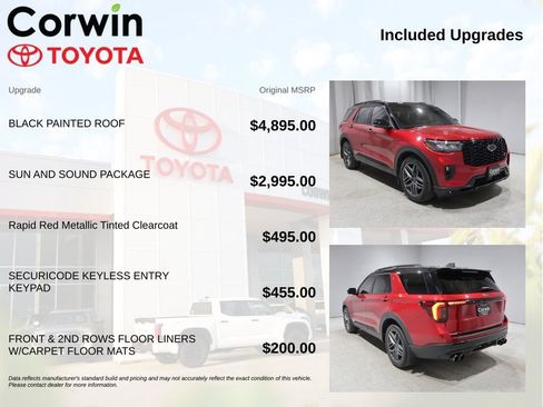 Used 2025 Ford Explorer ST w/ Sun And Sound Package AWD/4WD image 4