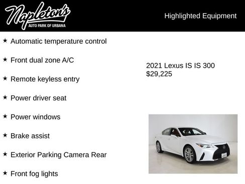 Used 2021 Lexus IS 300 AWD w/ Accessory Package image 15