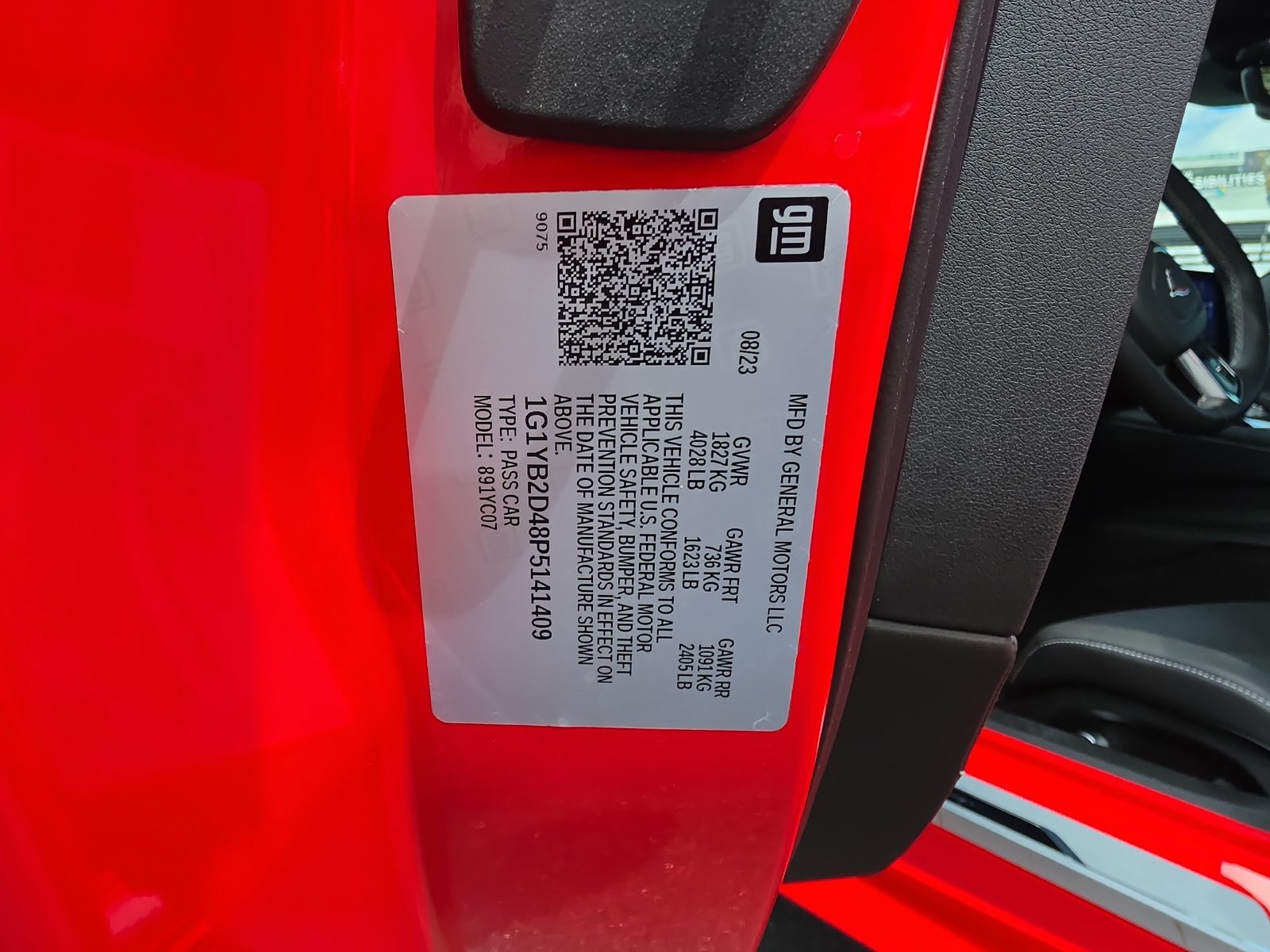 Used 2023 Chevrolet Corvette Stingray Preferred Cpe w/ Engine Appearance Package RWD image 28