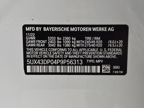 Certified 2023 BMW X3 sDrive30i w/ M Sport Package RWD image 34