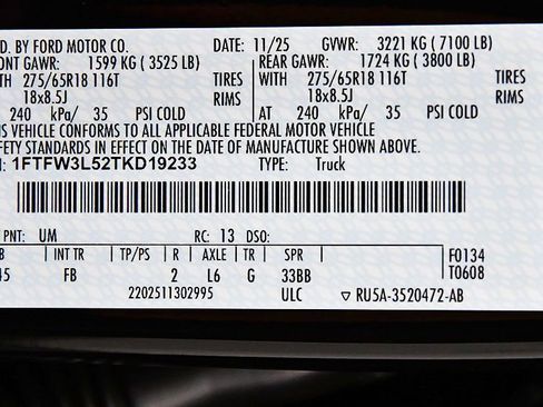 Used 2026 Ford F150 XLT w/ Equipment Group 302A MID AWD/4WD image 17