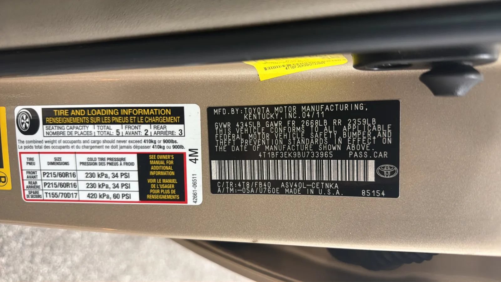 Used 2011 Toyota Camry FWD image 23