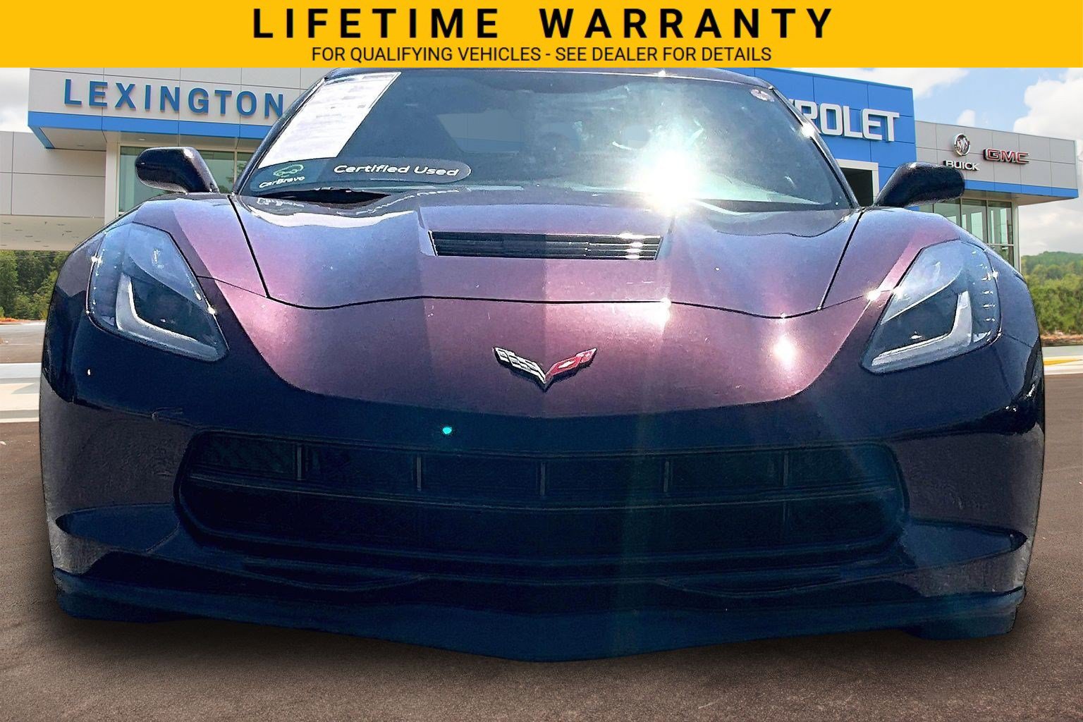 Certified 2017 Chevrolet Corvette Stingray Coupe w/ Carbon Flash Badge Package RWD image 3