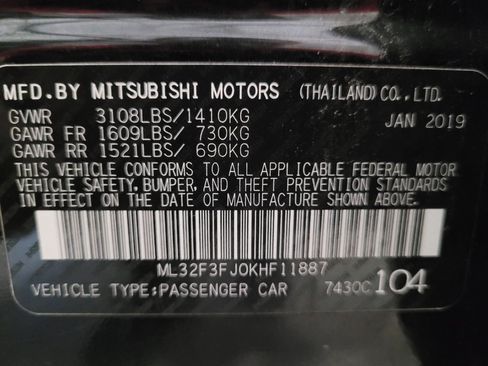 Used 2019 Mitsubishi Mirage G4 ES FWD image 33