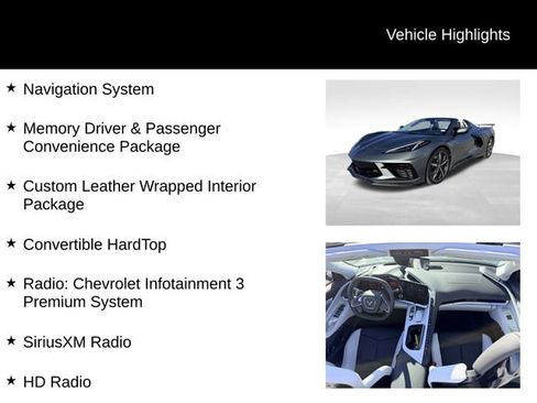 Certified 2023 Chevrolet Corvette Stingray Premium Conv w/ Z51 Performance Package image 16