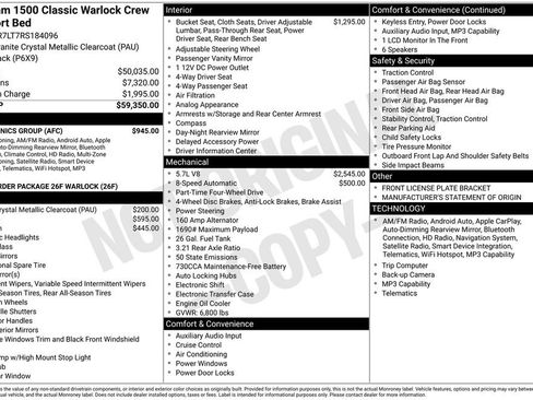 Certified 2024 RAM 1500 Classic Warlock w/ Electronics Group AWD/4WD image 35