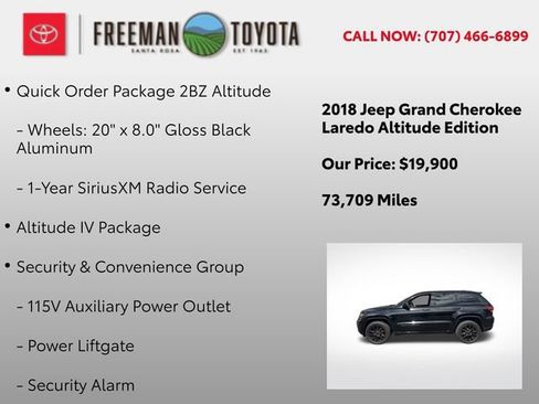 Used 2018 Jeep Grand Cherokee Altitude AWD/4WD image 11