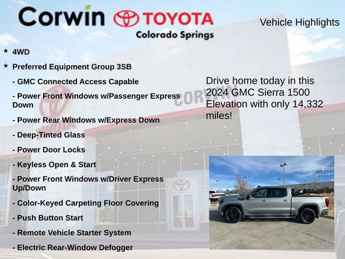 Used 2024 GMC Sierra 1500 Elevation w/ X31 Off-Road Package image 7