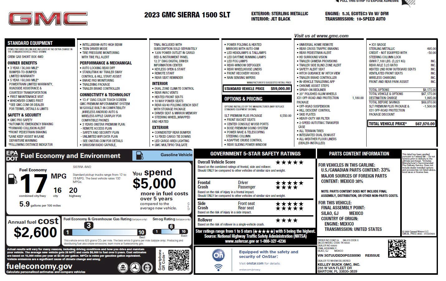 Used 2023 GMC Sierra 1500 SLT w/ SLT Premium Plus Package AWD/4WD image 3