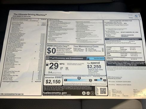 Used 2026 BMW X3 xDrive30 w/ Premium Package image 19