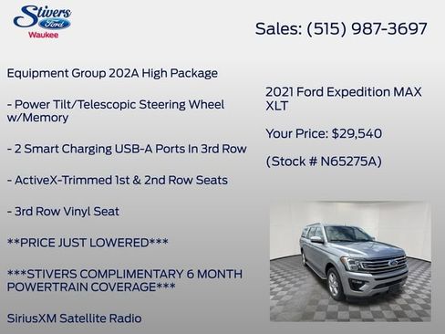 Used 2021 Ford Expedition Max XLT AWD/4WD image 22
