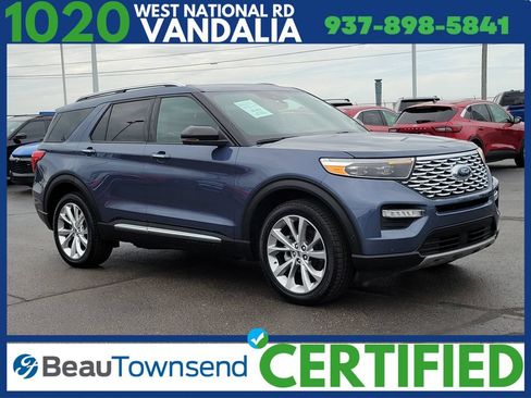 Certified 2021 Ford Explorer Platinum w/ Equipment Group 601A AWD/4WD image 1