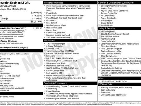 Used 2020 Chevrolet Equinox LT w/ Driver Convenience Package AWD/4WD image 3