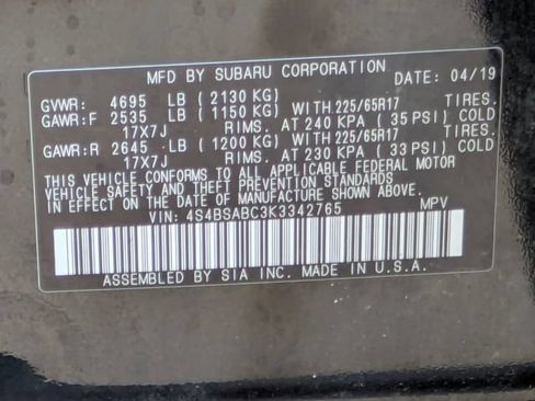 Used 2019 Subaru Outback 2.5i AWD/4WD image 26