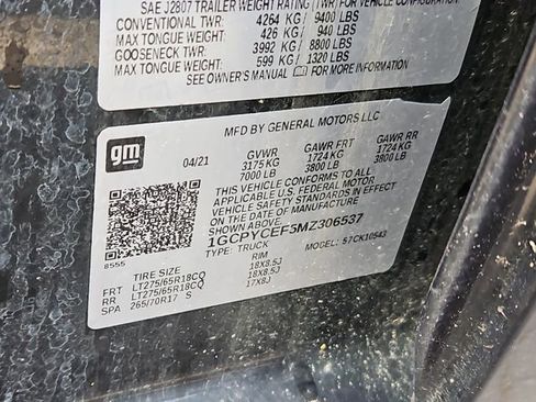 Used 2021 Chevrolet Silverado 1500 Custom Trail Boss image 12