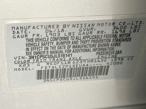 Used 2018 Nissan Kicks SV FWD image 12