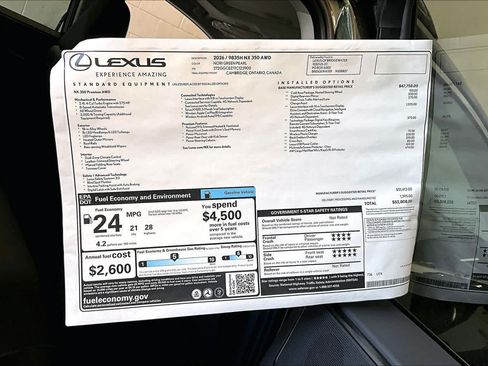 New 2026 Lexus NX 350 AWD w/ Premium Package image 14