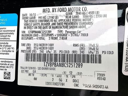 Used 2012 Ford Mustang Premium w/ V6 Performance Pkg image 31