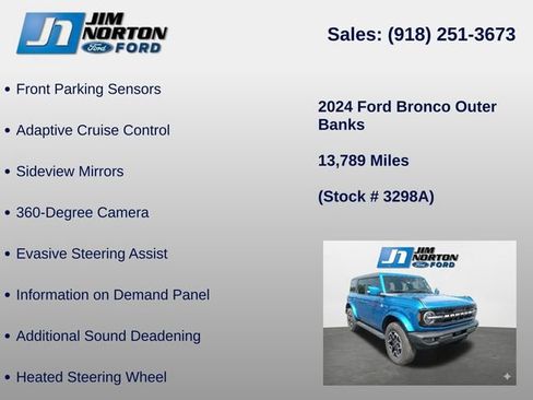 Used 2024 Ford Bronco Outer Banks AWD/4WD image 15