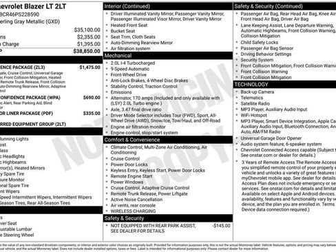 Used 2023 Chevrolet Blazer LT w/ Convenience Package FWD image 2