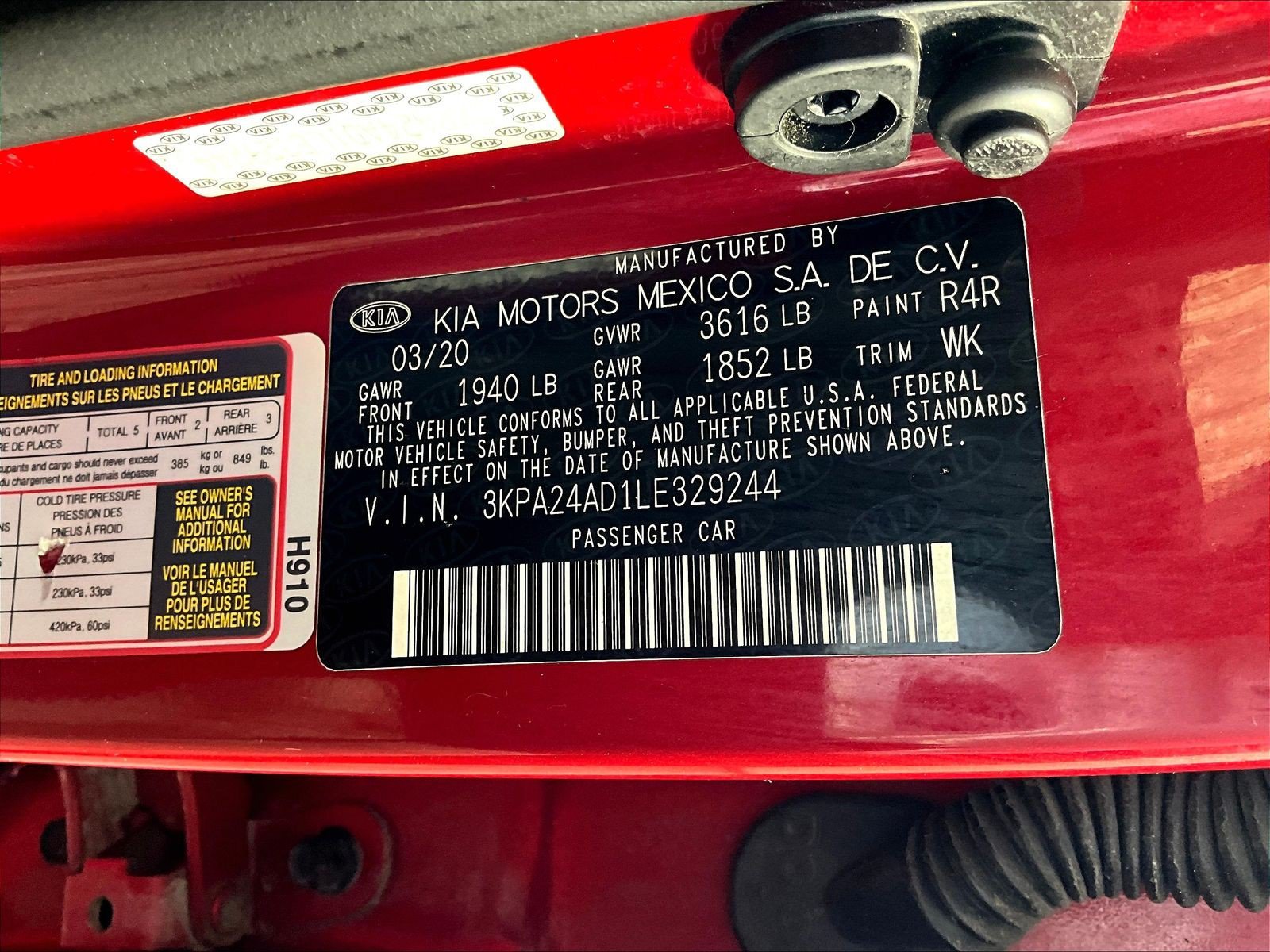 Used 2020 Kia Rio S FWD image 16