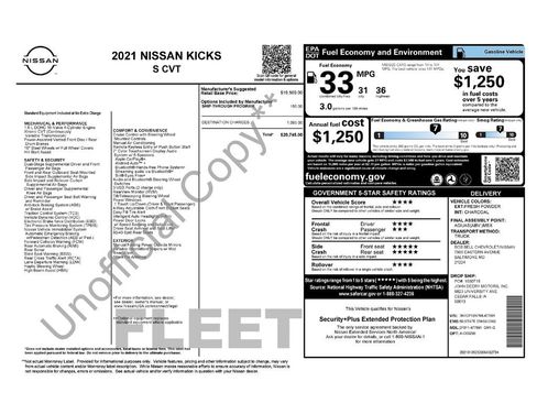 Used 2021 Nissan Kicks S image 3