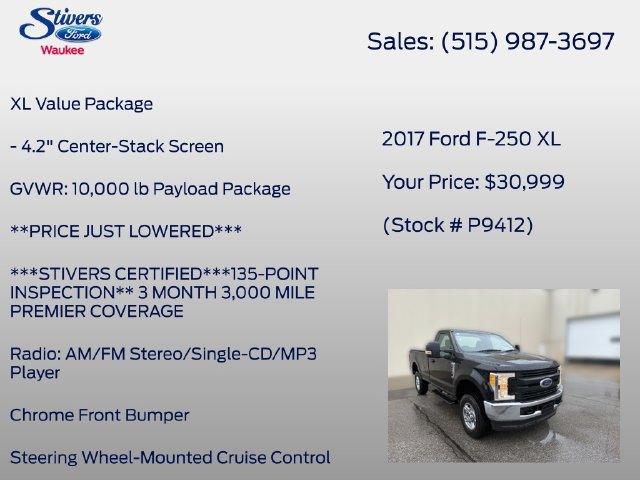 Used 2017 Ford F250 XL w/ Power Equipment Group AWD/4WD image 16