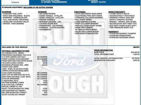 Used 2025 Ford Transit 250 Low Roof w/ Exterior Upgrade Package RWD image 3