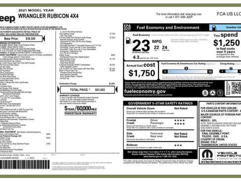 Used 2021 Jeep Wrangler Rubicon image 2