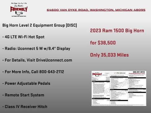 Used 2023 RAM 1500 Big Horn AWD/4WD image 8