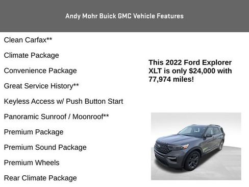 Used 2022 Ford Explorer XLT w/ Equipment Group 202A RWD image 8