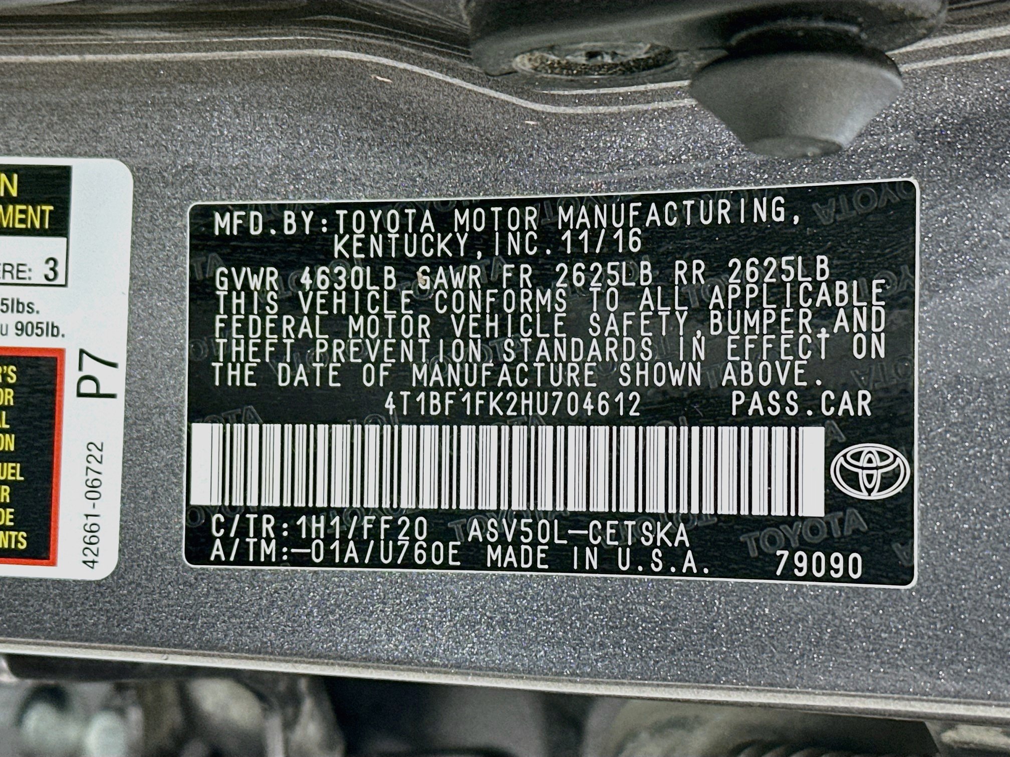 Used 2017 Toyota Camry SE FWD image 29