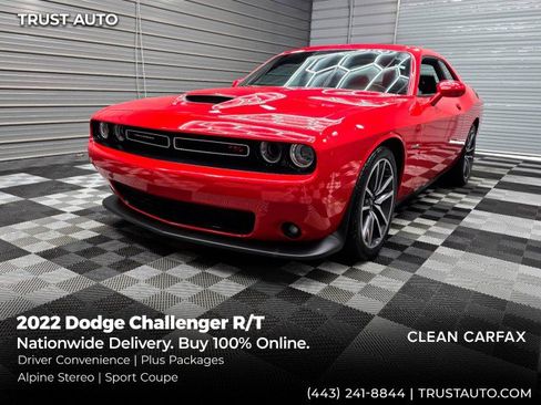 Used 2022 Dodge Challenger R/T w/ Plus Package RWD image 1