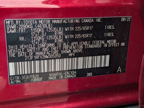 Used 2022 Toyota RAV4 LE image 21