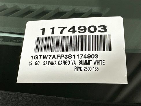 Used 2025 GMC Savana 2500 w/ Driver Convenience Package RWD image 23