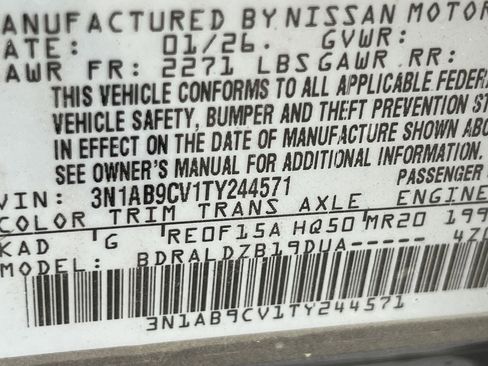 New 2026 Nissan Sentra SV image 15