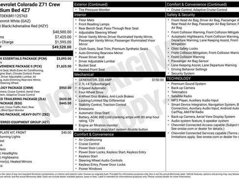 Used 2024 Chevrolet Colorado Z71 w/ LPO, Dark Essentials Package AWD/4WD image 16