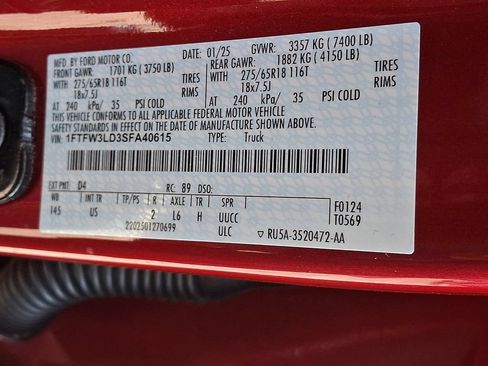 Used 2025 Ford F150 XLT w/ Equipment Group 302A MID AWD/4WD image 30