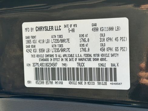 Used 2008 Dodge Ram 3500 Truck Laramie w/ Trailer Tow Group image 19