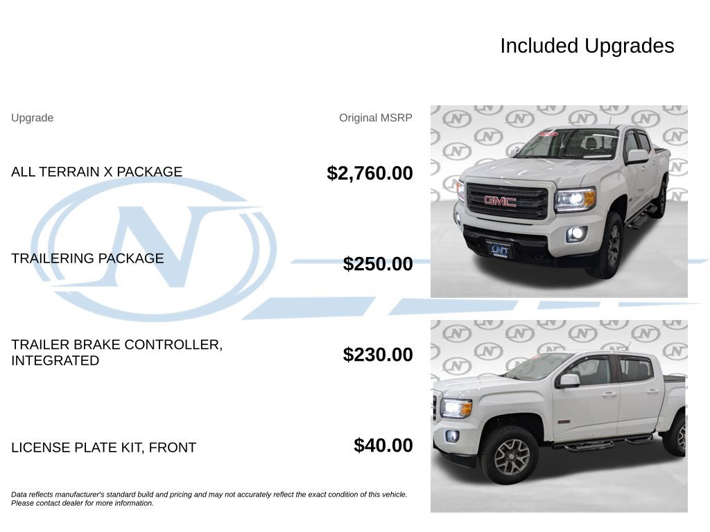 Used 2018 GMC Canyon All Terrain w/ All Terrain X Package AWD/4WD image 3