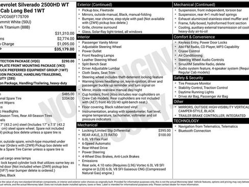 Used 2014 Chevrolet Silverado 2500 W/T w/ LPO, Protection Package RWD image 3