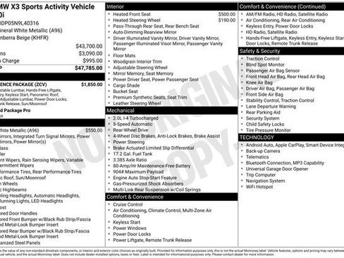 Used 2022 BMW X3 sDrive30i image 7