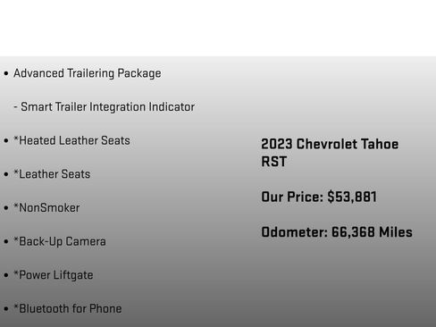 Used 2023 Chevrolet Tahoe RST w/ Luxury Package AWD/4WD image 12