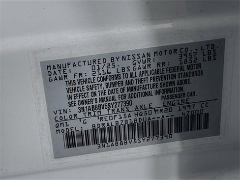 New 2025 Nissan Sentra S image 21