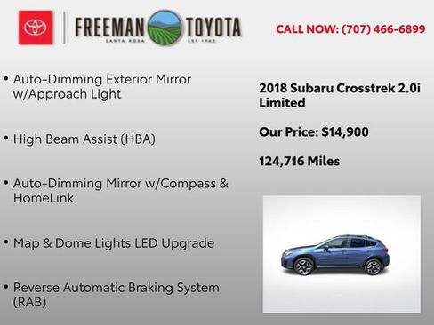 Used 2018 Subaru Crosstrek 2.0i Limited AWD/4WD image 11