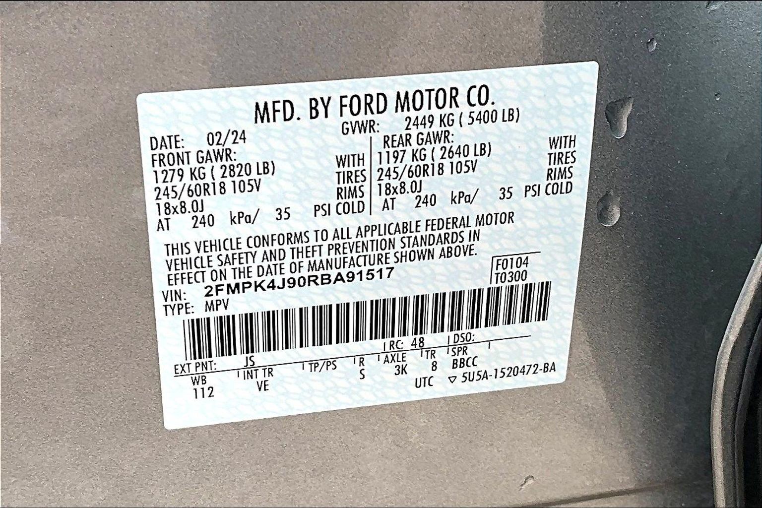 Used 2024 Ford Edge SEL w/ Convenience Package AWD/4WD image 36