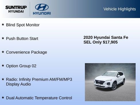 Used 2020 Hyundai Santa Fe SEL w/ Convenience Package image 8