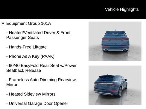 Used 2025 Lincoln Corsair AWD w/ Equipment Group 101A image 11